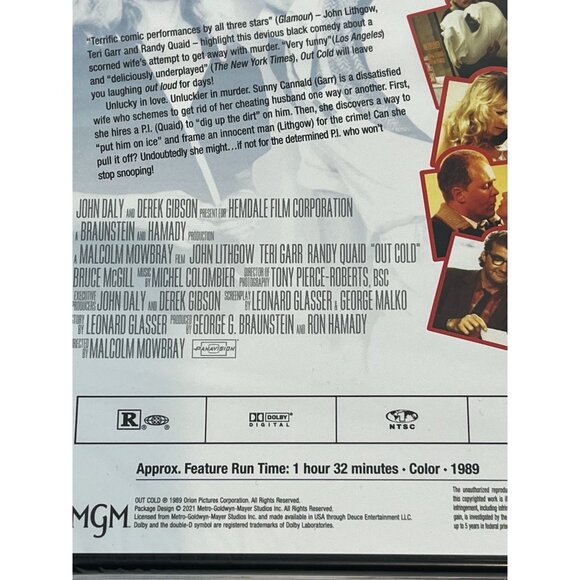 Out Cold DVD Movie Comedy Video Funny Humor John Lithgow Teri Garr Randy Quaid - Picture 6 of 6